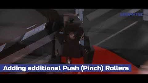 How to adjust push roller pressure on the Graphtec FC8600