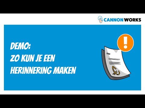 Hoe kan ik een herinnering maken en versturen?