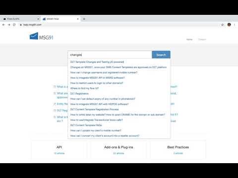 SMSAPI | Mapping and Testing of DLT Template Id from MSG91 Panel and API