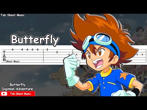 Digimon Adventure OP - Butterfly Guitar Tutorial