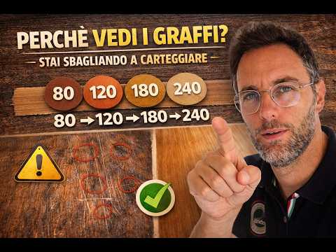 Carteggiare il legno senza errori: la regola dei multipli