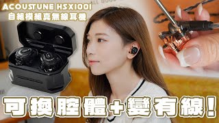 無線 有線兩用 動手換黃銅腔體 ACOUSTUNE HSX1001自組模組真無線