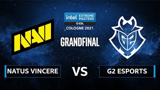 CS:GO - G2 Esports vs. Natus Vincere [Mirage] Map 2 - IEM Cologne 2021 - Grand Final