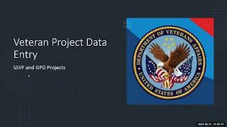 VA Project HMIS Data Entry (SSVF & GPD Projects)