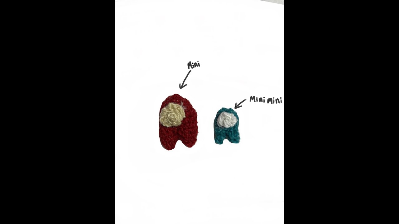 How to crochet a mini mini among us character YouTube