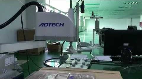 ADTECH scara robot with vision system at Foxconn