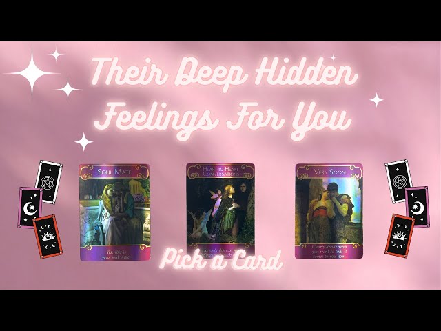 Their Deep Hidden Feelings For You 🤫❤️‍🔥 Pick a Card Tarot Reading 🔮 class=