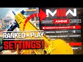 1 pro settings for mw3 ranked play best aim  fps