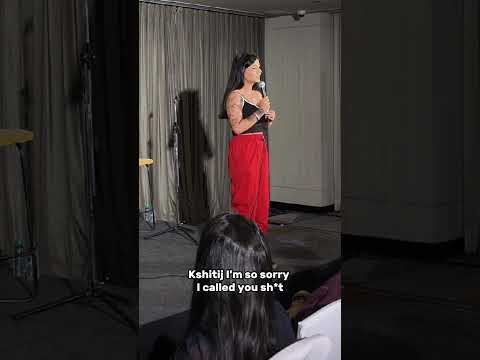 Very rarely do I get speechless on stage