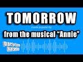 Annie - Tomorrow (Karaoke Version)