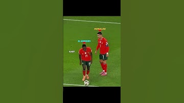 Ronaldo & Nuno Mendes Freekicks Over The Time😅🤣 #shorts #ronaldo #messi #shortsvideo
