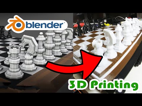 Thingisplore - 3D Printed 3D Chess Set 