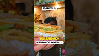 Ultimate Post-Workout Egg Sandwich 🍳🔥 #shorts #highprotein