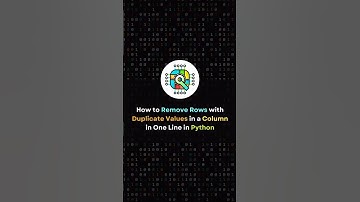🎥 Remove Duplicate Rows Based on a Column in One Line Using Python! 🐍💡