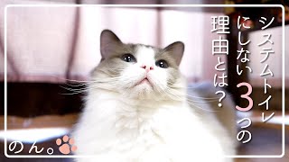 【システムトイレにしない3つの理由】猫用トイレの砂（猫砂）の交換【理由は説明欄に記載】