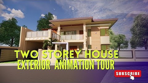 2-Storey Modern House Design for Wide Lot | Exterior Tour & 3D Animation #architecture