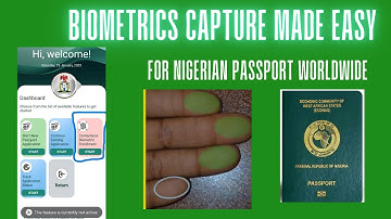 How To Capture Biometrics For Nigerian Passport Using Contactless NIS App#nigeriadiaspora