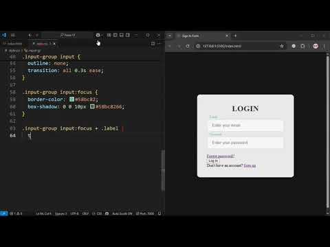 Login Form Using HTML & CSS | Beginner Friendly Project