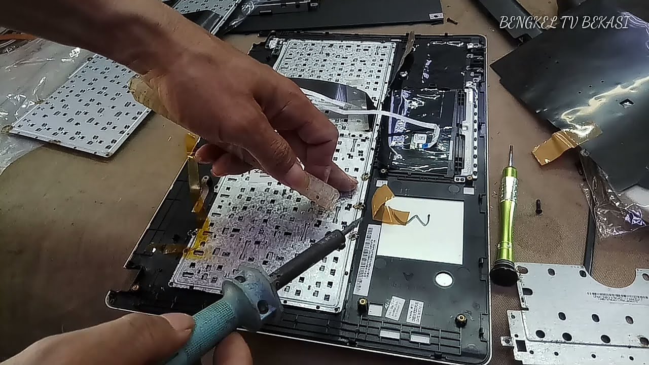 CARA BONGKAR DAN GANTI KEYBOARD LAPTOP ASUSA450L YouTube