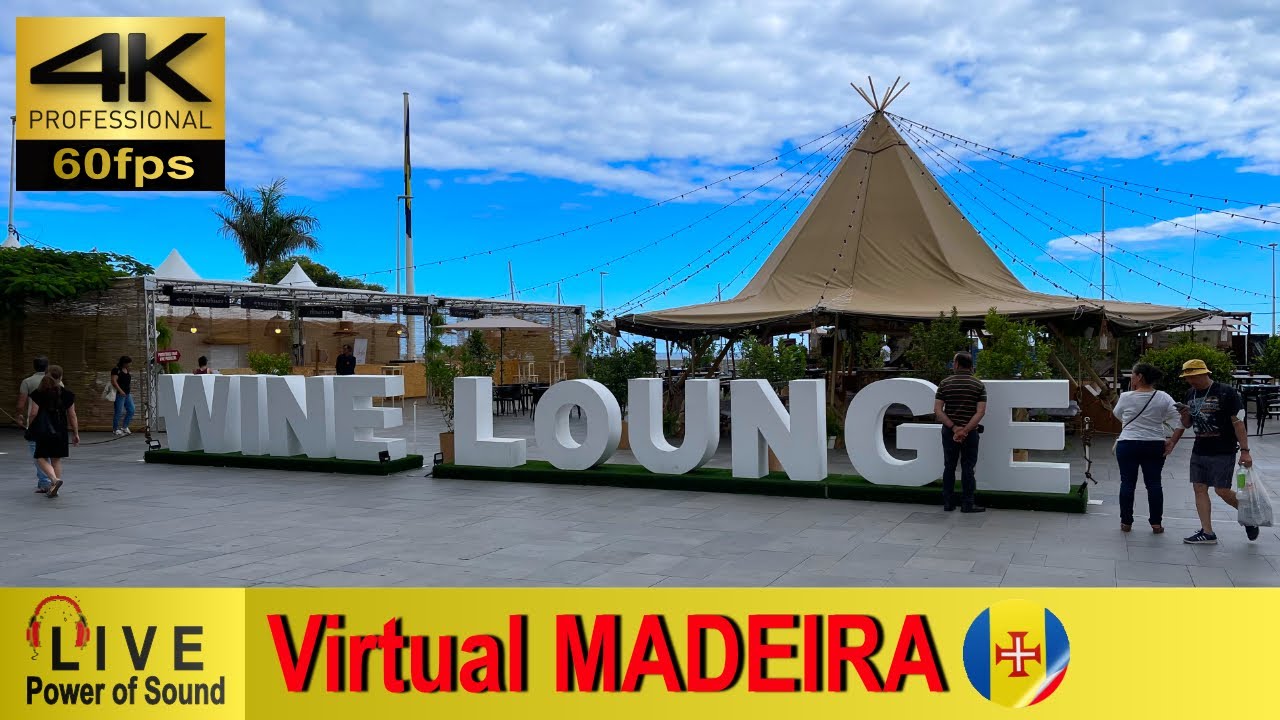 MADEIRA - Afternoon in Funchal 💢4K 60fps 🎧Live Sounds 