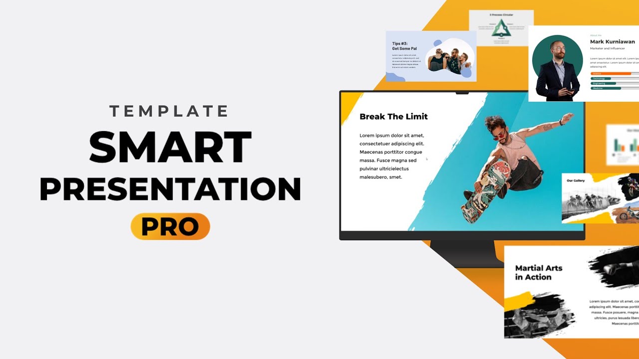 Fitur Template Presentasi  PowerPoint Keren SMART PRESENTATION PRO 2022 Presenta Edu Channel 