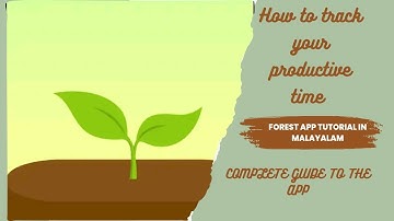 Forest app tutorial in Malayalam |productivity app for students|vidhu