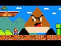 Super mario bros but everything mario touch turns to triangle