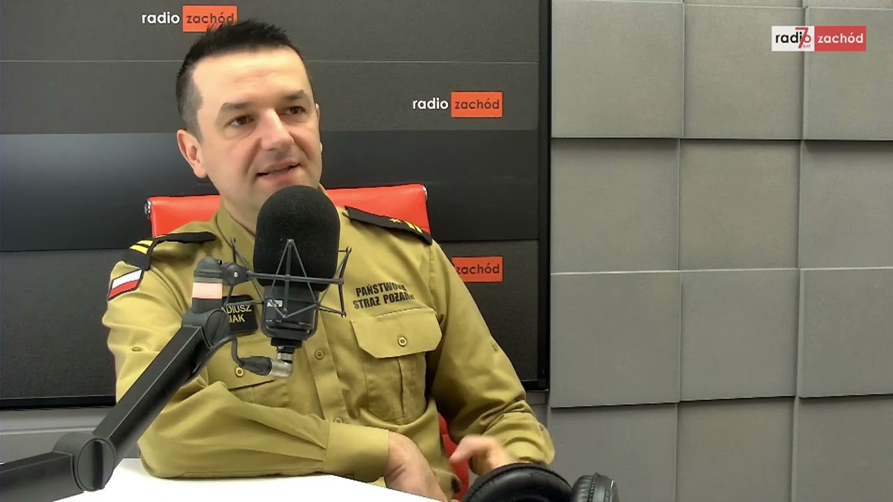 st. kapitan Arkadiusz Kaniak, rzecznik lubuskiej straży pożarnej