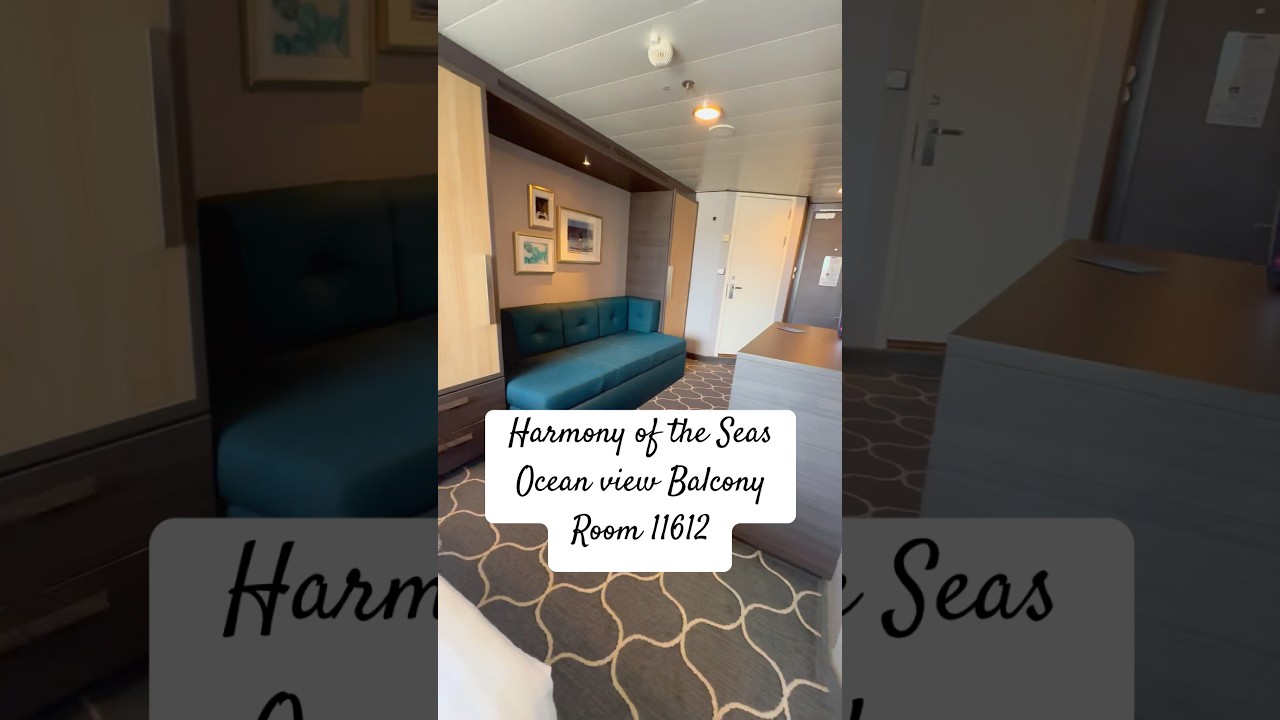 2025 Harmony of the Seas Oceanview Balcony room 11612  Royal Caribbean