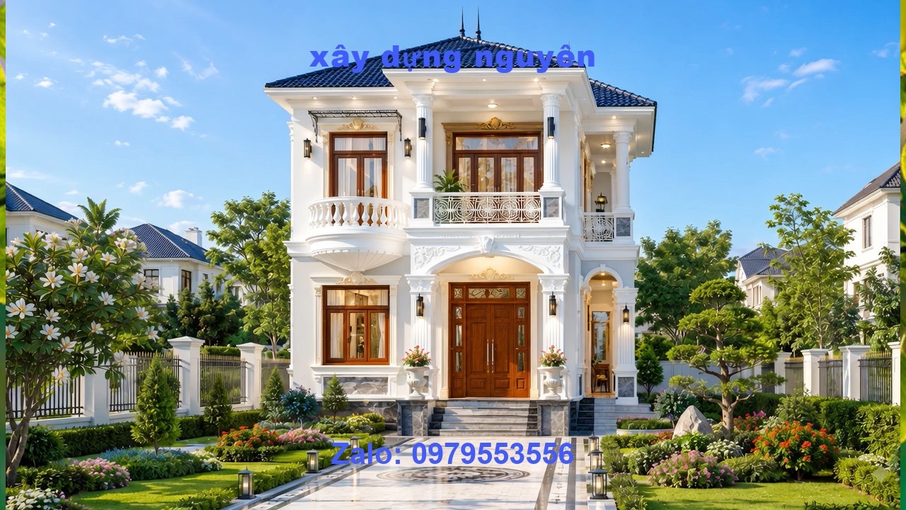 Mẫu Biệt Thự 2 Tầng Mái Nhật Diện Tích 7x18m Thiết Kế 3 Phòng Ngủ #nha2tang #mainhat