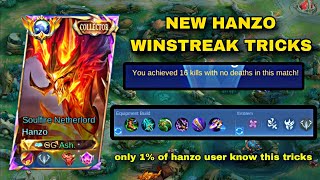 NEW HANZO FAST GAME WINSTREAK TRICKS!!🔥(Dont Build Golden Staff Early!!🤫)