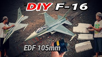 DIY F-16 EDF 105mm rc plane (part 1)