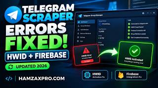 Telegram Scraper Fixed! HWID & Firebase Errors Solved (2026 Update)