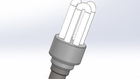 SolidWorks | Fluorescent Light Bulb