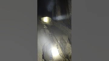 just another day in the office! under ground 400 feet slusher drift.