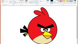 How To Draw Angry Bird in MS Paint || #Kids || Favourite || Play screenshot 3