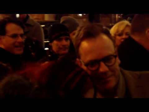 Kiefer Sutherland outside of Bernard Jacobs Theater