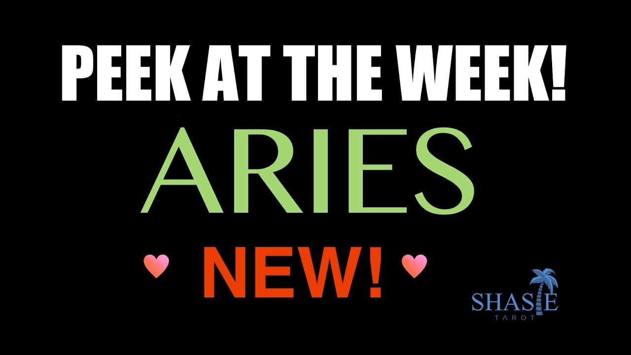 Aries tarot love reading 🥰 QUICKIE peek at the week love advice and