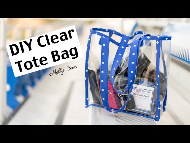 DIY NFL Clear Tote Bag