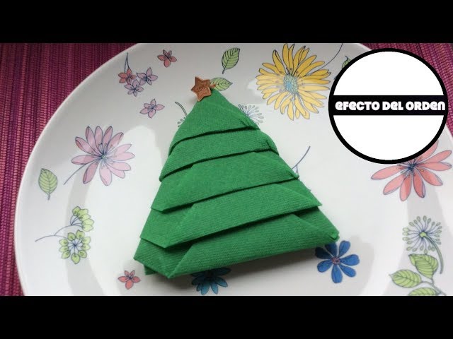 Ideas para doblar servilletas en Navidad 