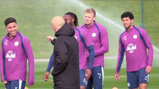 Thumbnail for BACK TO CHAMPIONS LEAGUE ACTION! ๐คฉ | Man City vs PSG | Open Training Session