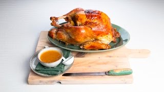 Apple-herb roast turkey with cider gravy – Savory Apple-herb roast turkey with cider gravy – Savory