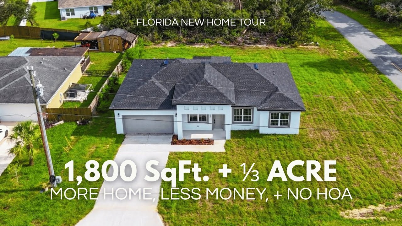 MORE Home for LESS MONEY!! Spacious Corner Lot with NO HOA | Ocala Florida Home Tour