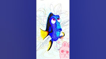 Drawing ✨DORY✨ from pixar’s finding nemo #shorts  #drawing #art