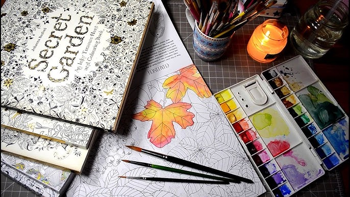  Watercolor Coloring Books