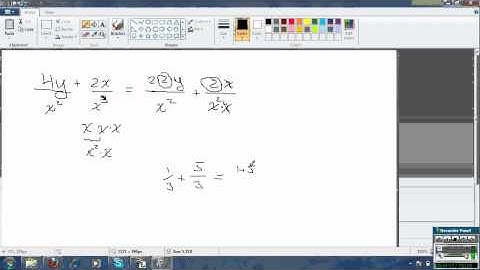 Algebra: Simplifying Rational Expressions (Part 2): Addition Property