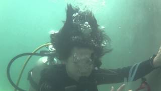 08152015 No mask underwater movement with SCUBA set-Kay