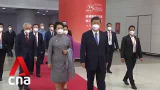 Chinese President Xi Jinping arrives in Hong Kong for 25th anniversary of handover