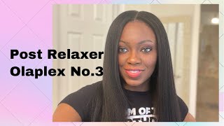 Post Relaxer Treatment #olaplex no.3 #relaxedhaircare #relaxedhair