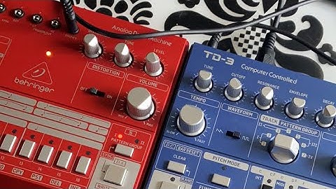 Behringer TD3 & Behringer RD6 Acid live Jam in the Morning With Coffee